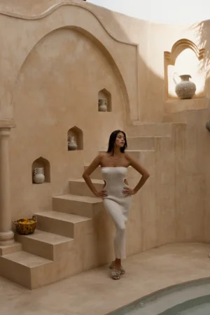 Samadi Cream Dress 2