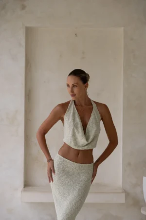 1. Sana top linen upper