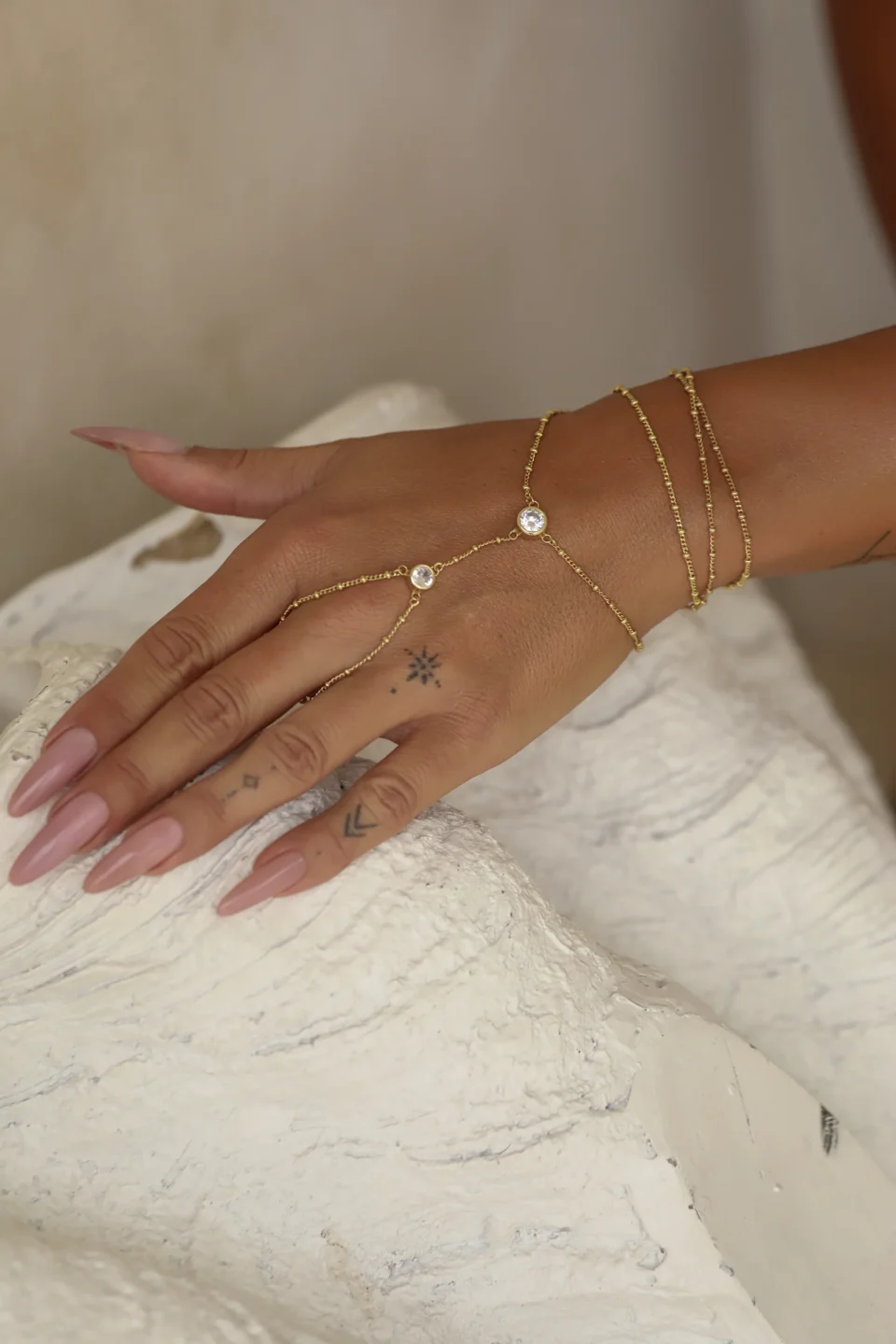 Ava Wrist Band White